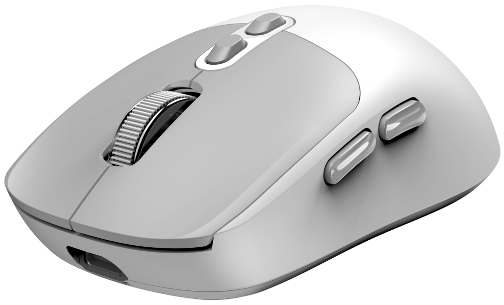 GENIUS NX-8080S BT Grey White/ duální Bluetooth + 2,4GHz/ 1600 dpi/ bezdrátová/ Copilot/ tichá/ 7tlačítková/ bílošedá